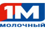 Логотип компании 1М молочный